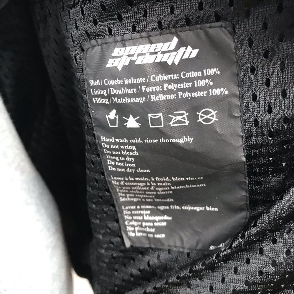 Speed & Strength black canvas motorcycle jacket-L - Picture 7 of 8